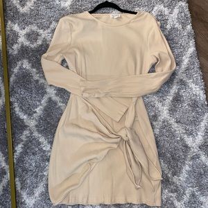 Superdown cream mini dress